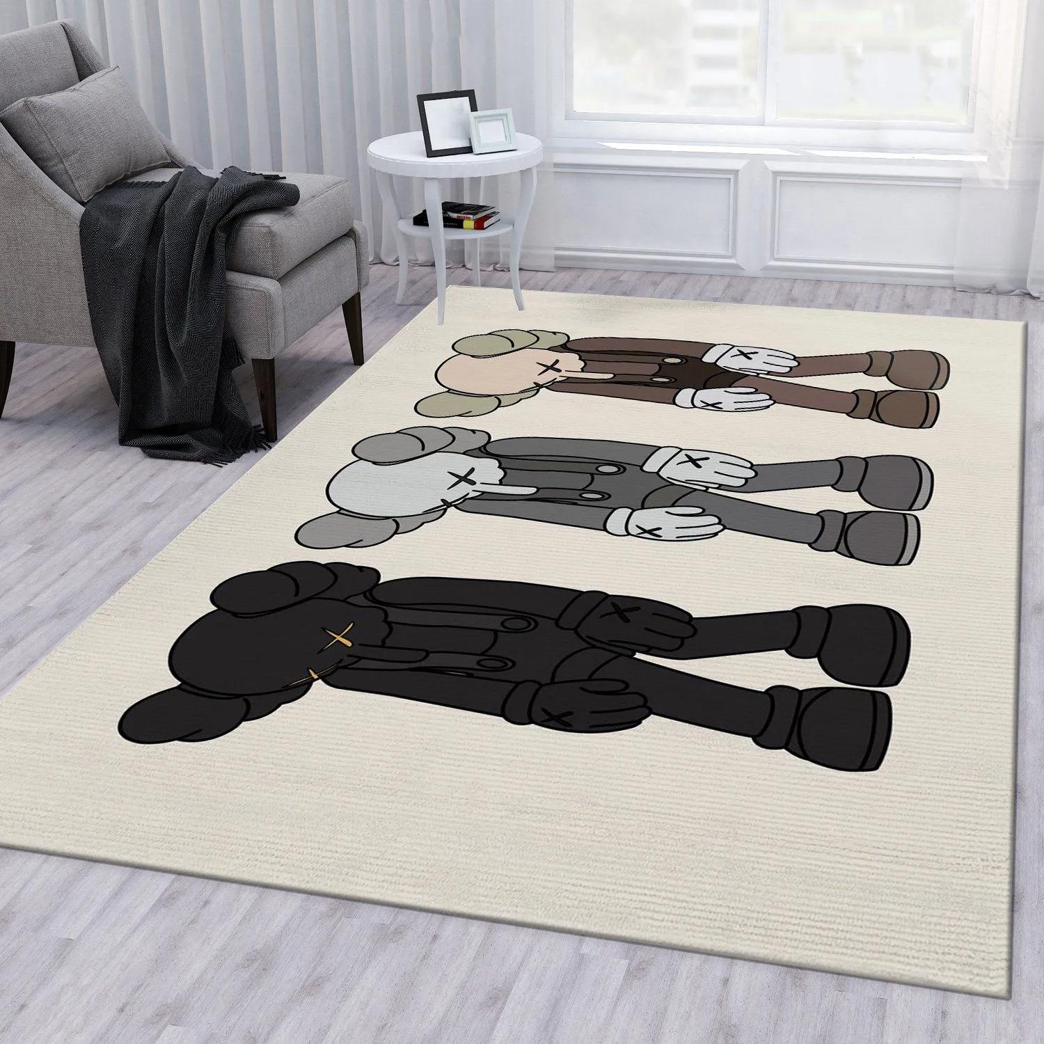 Rugs in living room and bedroom - Kaws small lie set area rug living room rug us gift decor Rectangle Rug