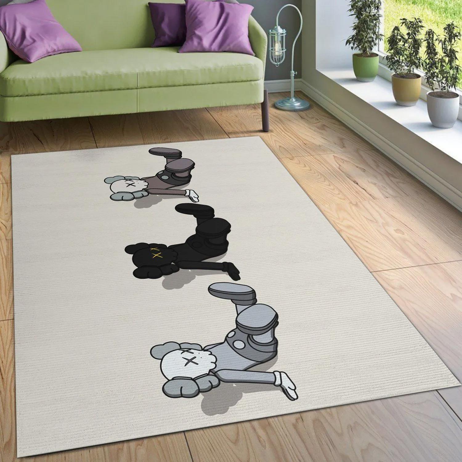 Rugs in living room and bedroom - Kaws supreme holiday figurine set rug bedroom rug christmas gift us decor Rectangle Rug
