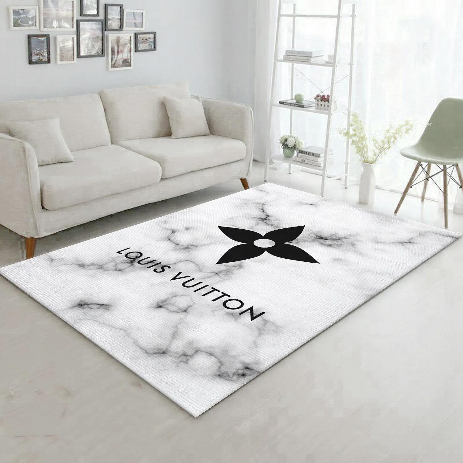 Rugs in living room and bedroom - Louis vuitton area rugs fashion brand rug carpet christmas gift floor mats keep warm in winter Rectangle Rug