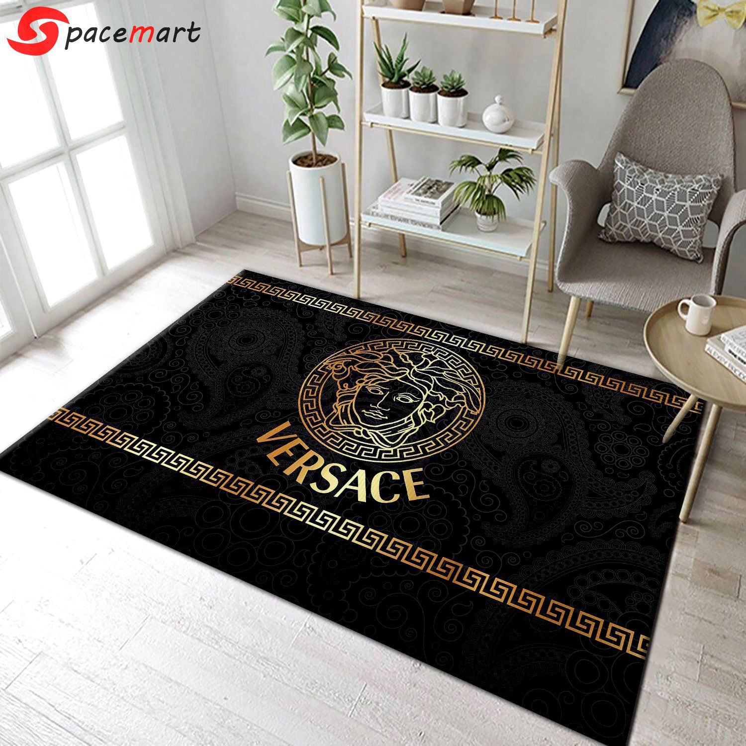 Rugs in living room and bedroom - Versace luxury brand 39 area rug carpet living room and bedroom mat - rugs Rectangle Rug