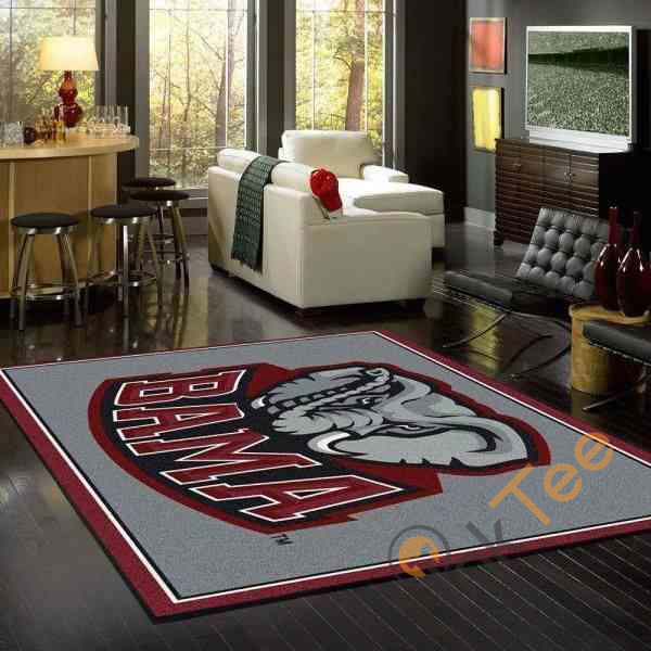 Rugs in living room and bedroom alabama crimson tide Rectangle Rug