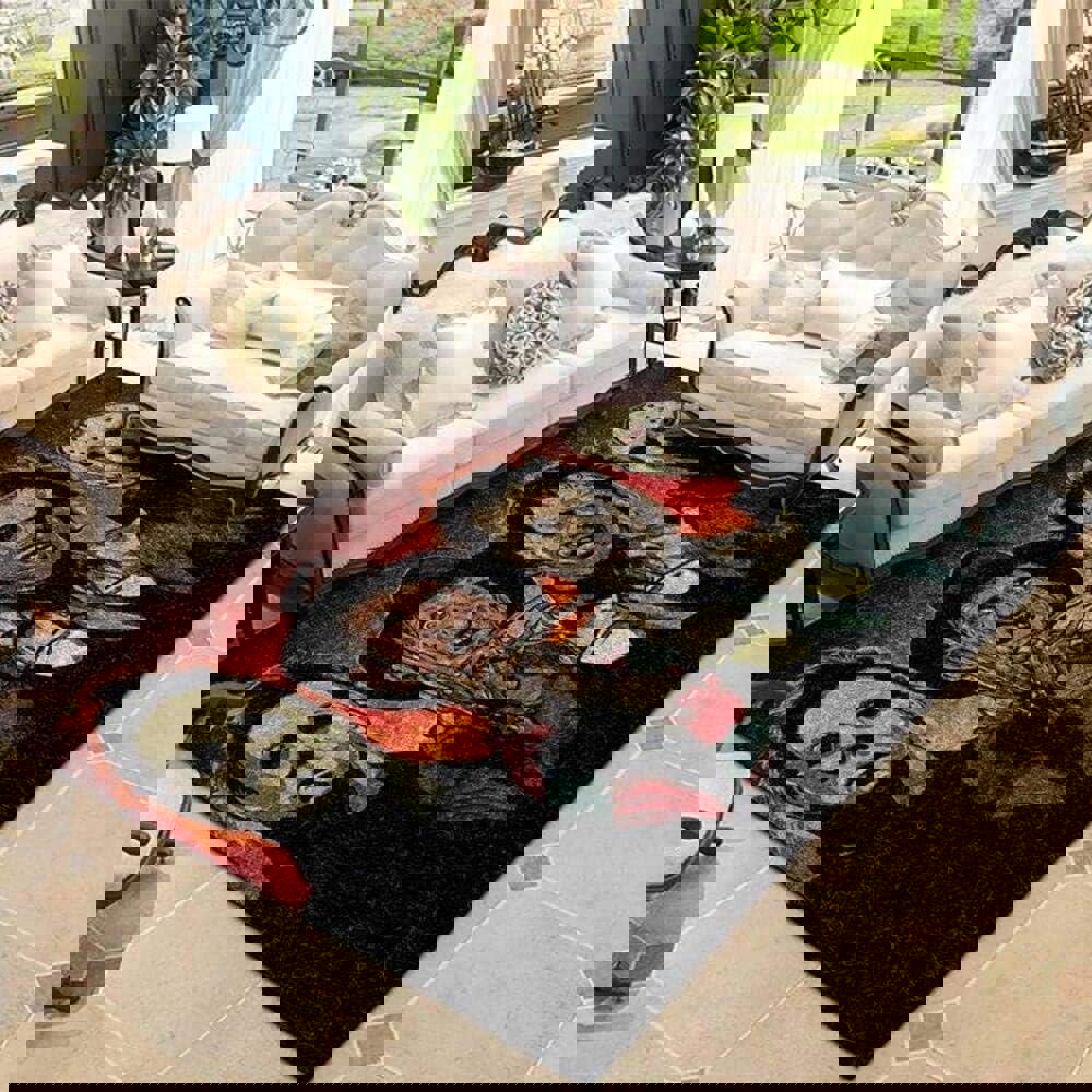 Rugs in living room and bedroom horror squad for halloween area rug home decor Rectangle Rug