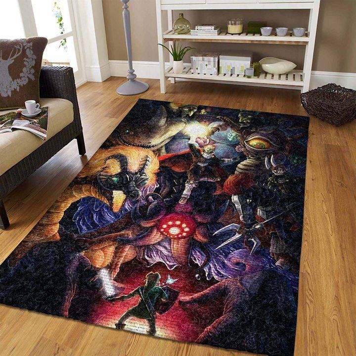Rugs in living room and bedroom the legend of zelda area rug gaming rug carpet Rectangle Rug