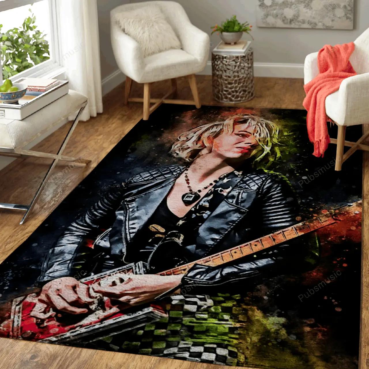 Samantha fish music world art for fans area rug living room carpet rug regtangle carpet floor decor home decor Rectangle Rug