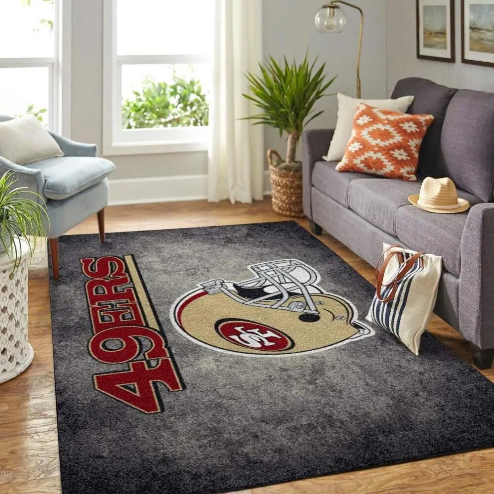 San francisco 49ers nfl football carpet living room rug regtangle carpet v618 Rectangle Rug