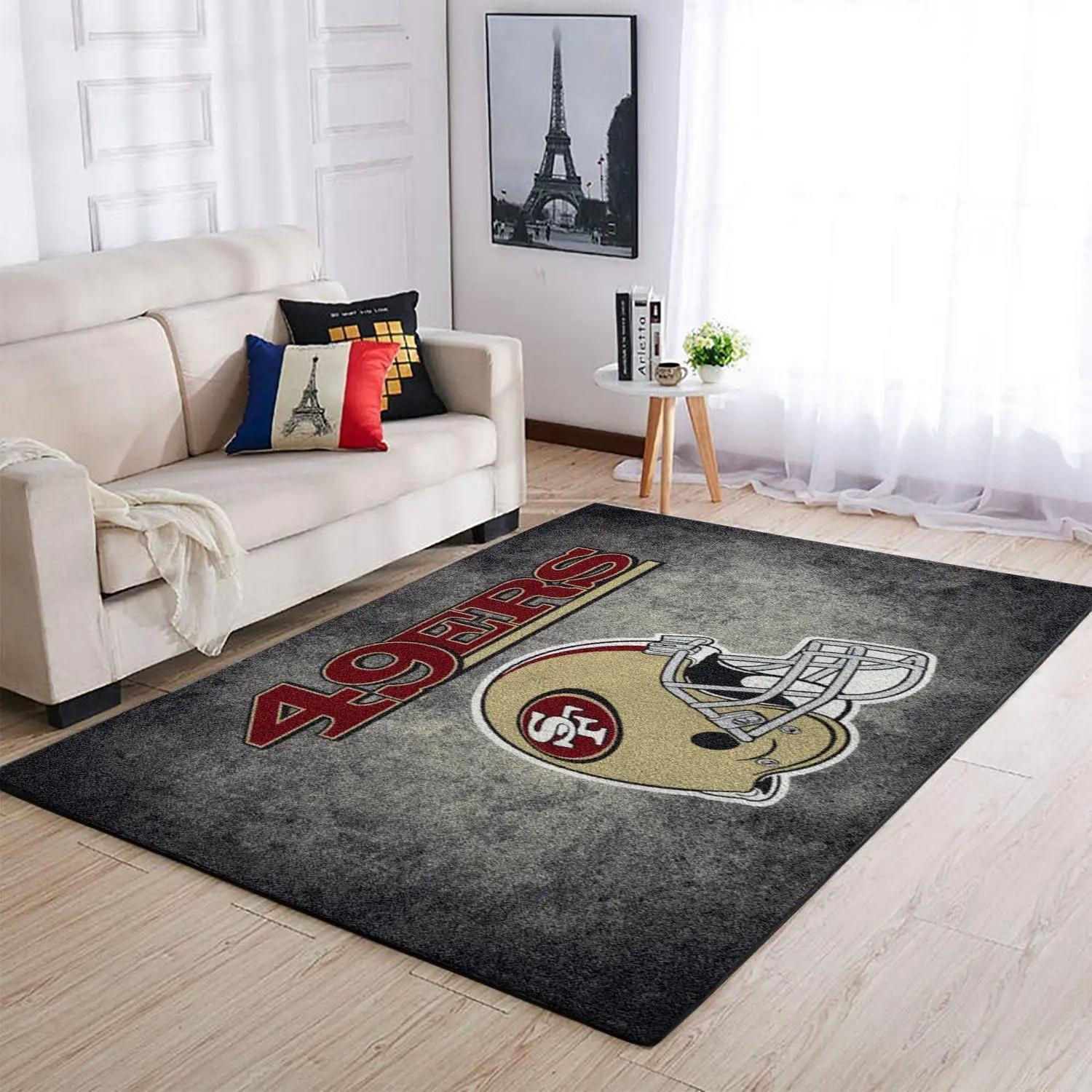 San francisco 49ers nfl football carpet living room  rug regtangle carpet v619 Rectangle Rug