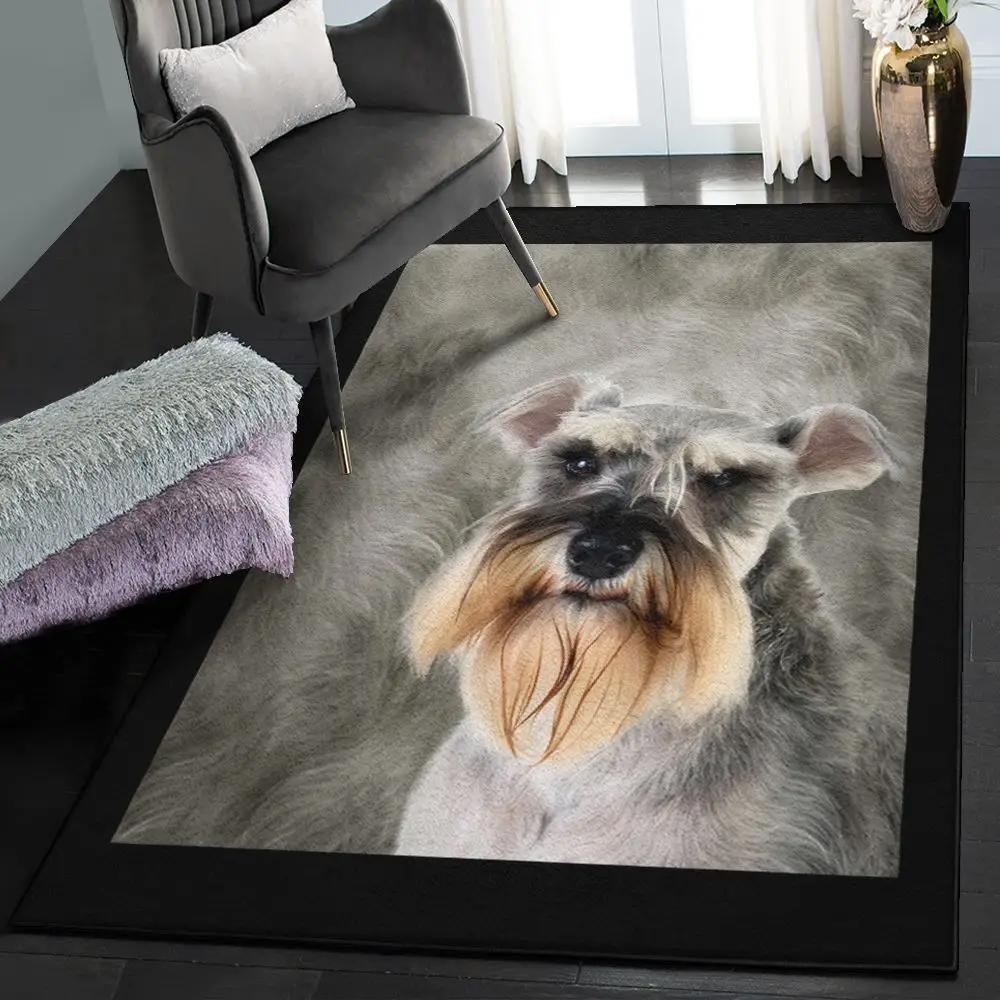 Schnauzer kitchen rugs, schnauzer rug Rectangle Rug