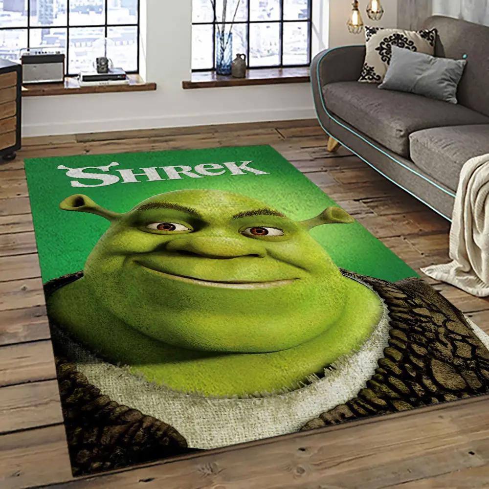 Shrek cartoon characters carpet area rug home decor gift best present for friends sk30 Rectangle Rug