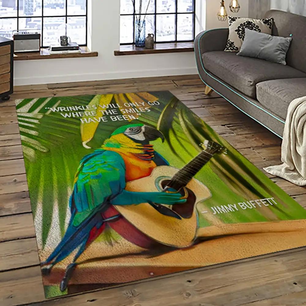 Singer jimmy buffett music carpet rectangle area rug for living room bedroom decor jb29 Rectangle Rug