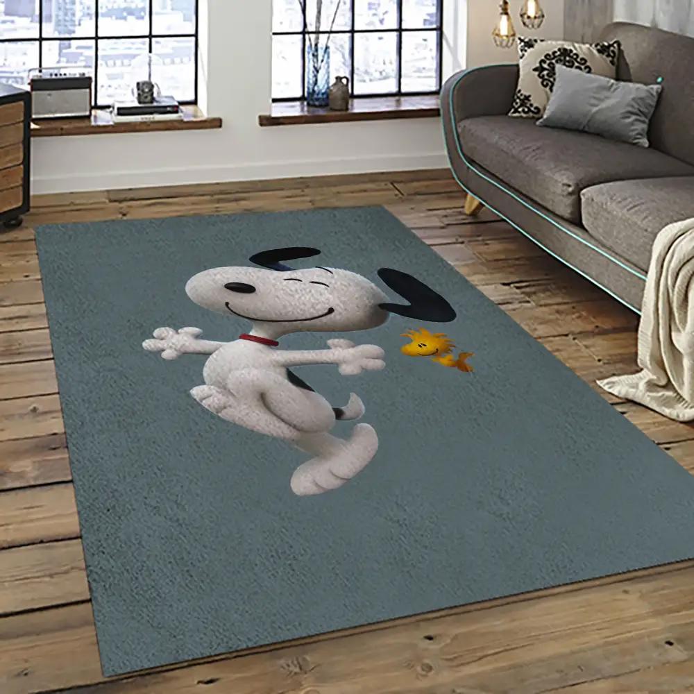 Snoopy cartoon movie carpet rectangle area rug for living room bedroom decor snp64 Rectangle Rug