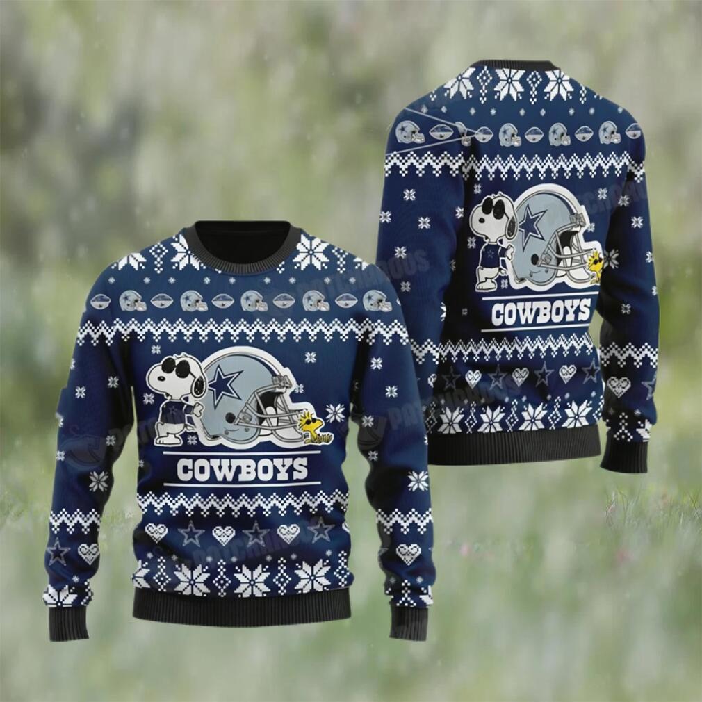 Snoopy dallas nfl football ugly christmas sweater gifts for cowboys fans Christmas Ugly Sweater