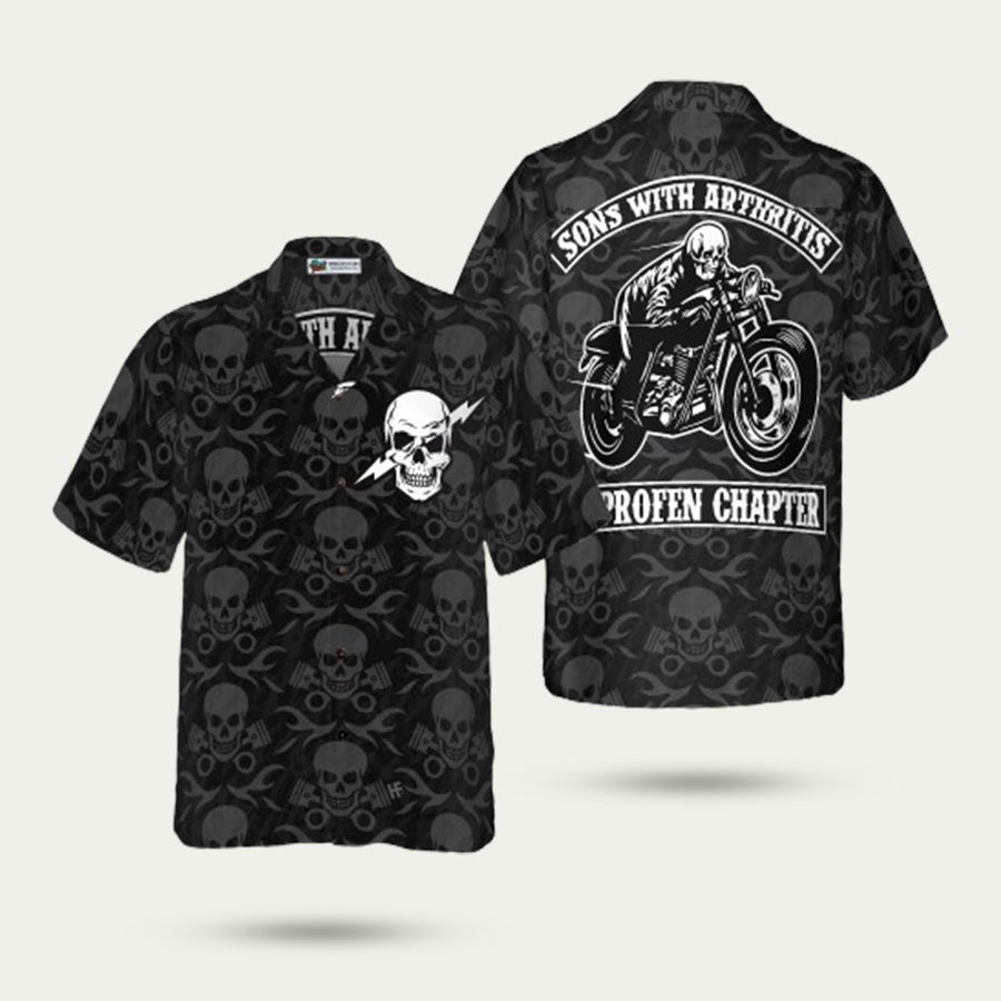 Sons with arthritis motorcycle hawaiian shirt Hawaii Shirt Shorts & Flip Flops