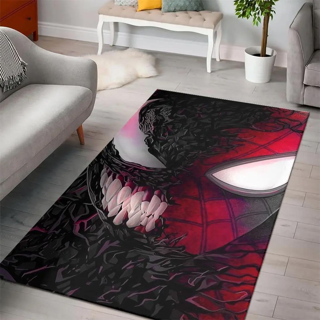 Spider man venom marvel movies area rugs living room carpet rug regtangle Rectangle Rug