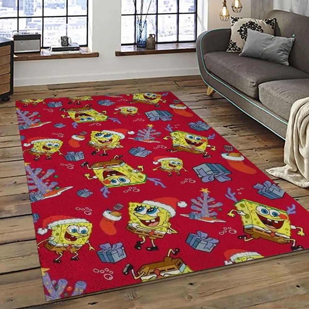 Spongebob squarepants cartoon tv show retangle carpet area rug home decor best gift for family ssp6 Rectangle Rug