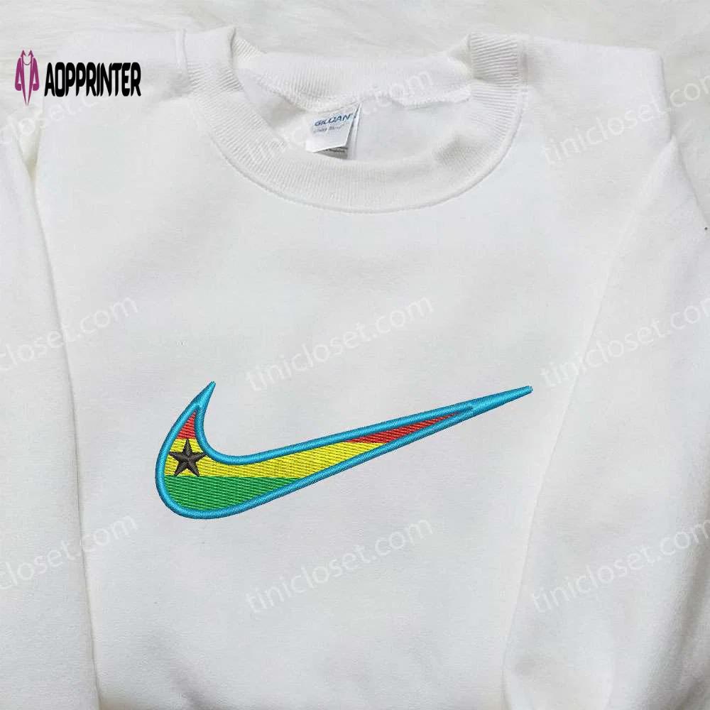 Star flag x nike embroidered shirt: custom gift for husband stylish & unique nike shirt Embroidered Shirt