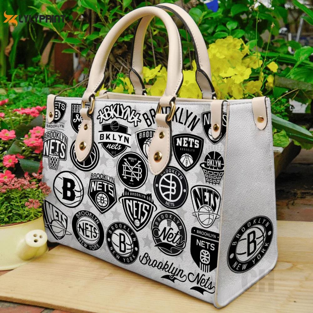 Stylish brooklyn nets leather hand bag gift for women’s day: perfect women s day gift 3792 Women Leather Hand Bag