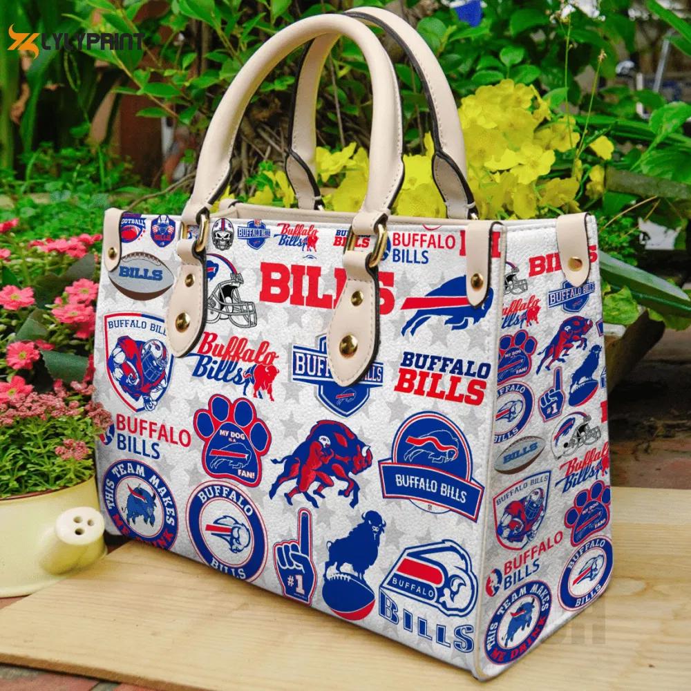 Stylish buffalo bills leather hand bag gift for women’s day gift for women s day – perfect for fans 3636 Women Leather Hand Bag