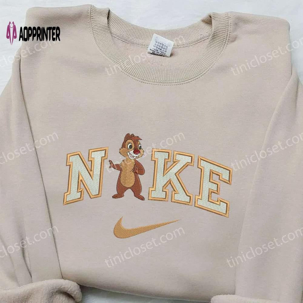 Stylish chip x nike & chip ‘n dale embroidered shirts – customizable nike apparel Embroidered Shirt