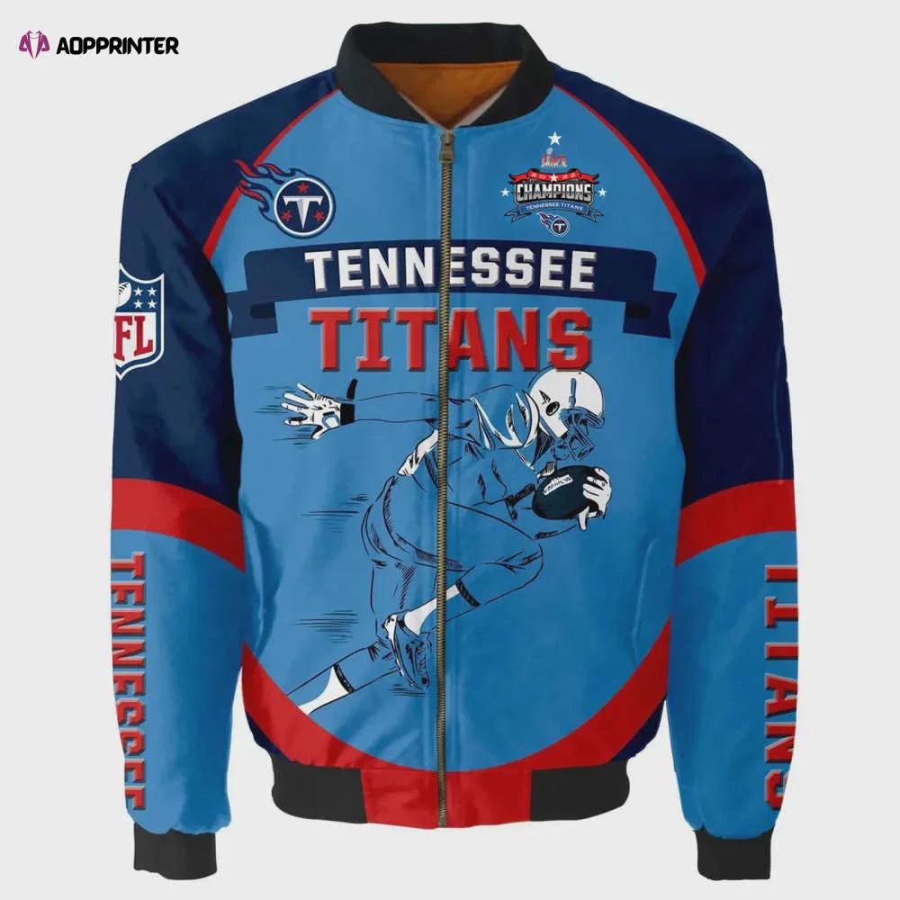 Tennessee titans super bowl lvi champions running man bomber jacket Bomber Jacket