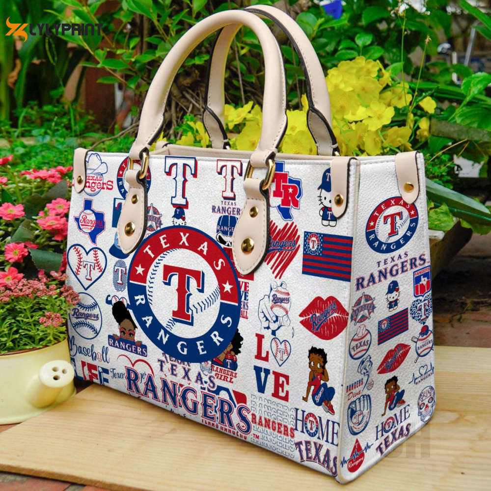 Texas rangers leather handbag for women gift 2327 Women Leather Hand Bag