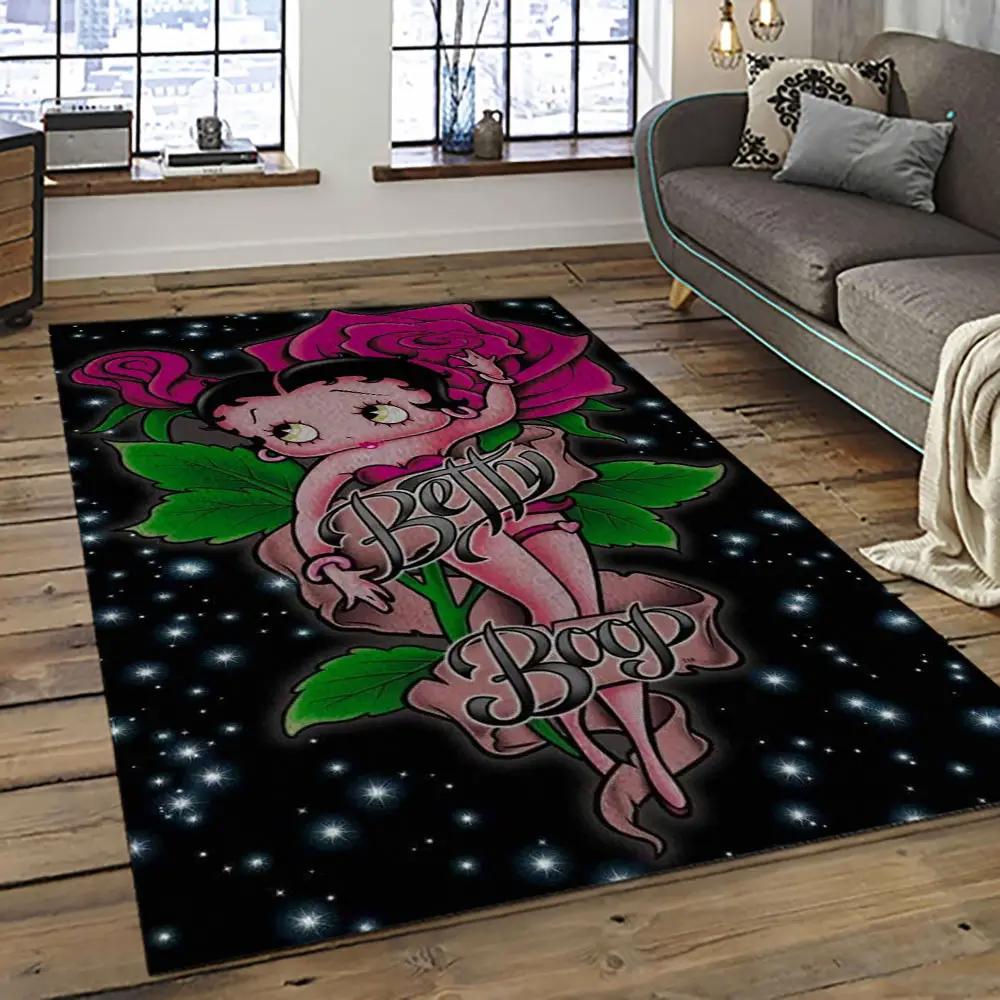 The best of betty boop cartoon character carpet area rug home decor gift best present for friends bobb25 Rectangle Rug