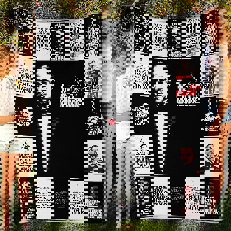 The godfather movies fleece blanket, mink sherpa blanket, godfather blanket, don vito corleone blanket, gangstar quilt Quilt Blanket