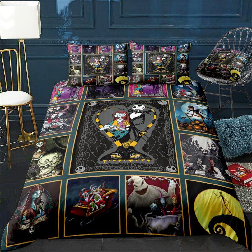 The nightmare before christmas- xmas gift full bedding set Bedding Sets