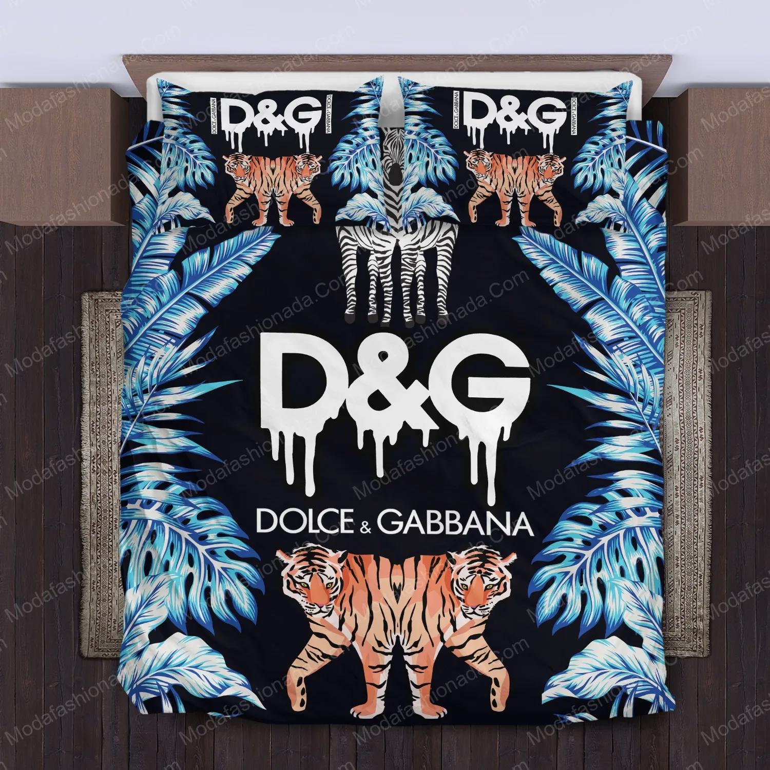 Tiger dolce & gabbana logo type 1862 Bedding Sets covers bedclothes premium fashion brand hyperbeast Bedroom luxury ideas duvet sheets blankets bed linen home decor bedspread