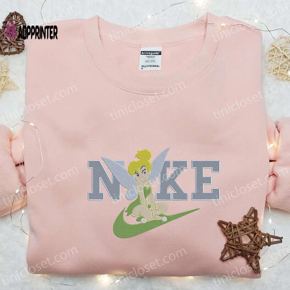 Tinker bell x nike embroidered sweatshirt: disney shirt perfect gift Embroidered Shirt