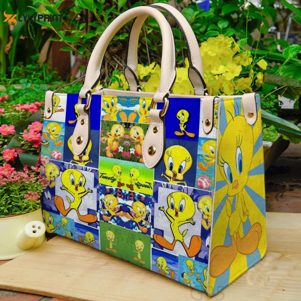 Tweety bird leather handbag  gift for women 2978 Women Leather Hand Bag