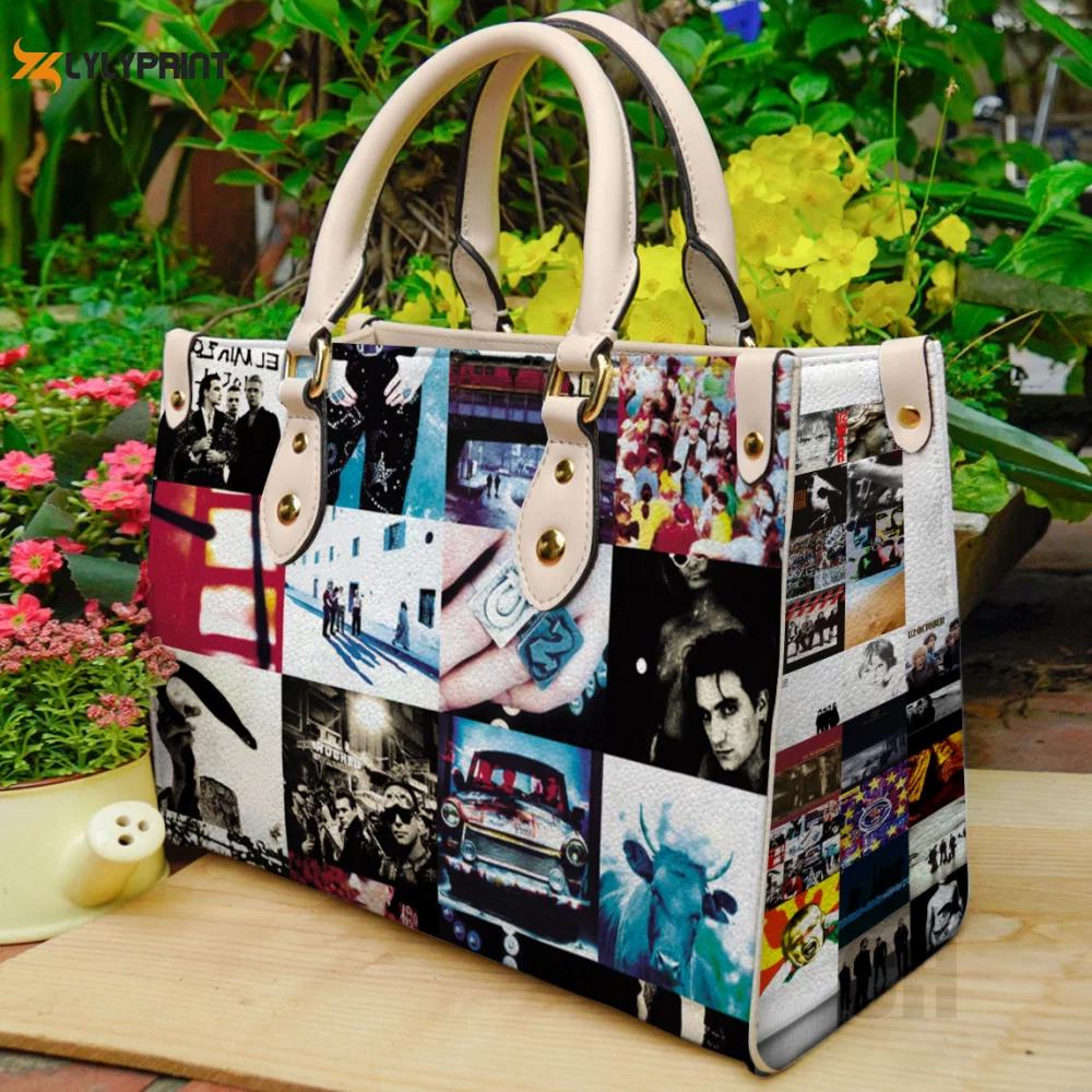 U2 band leather hand bag gift for women’s day: perfect women s day gift for music lovers 3189 Women Leather Hand Bag