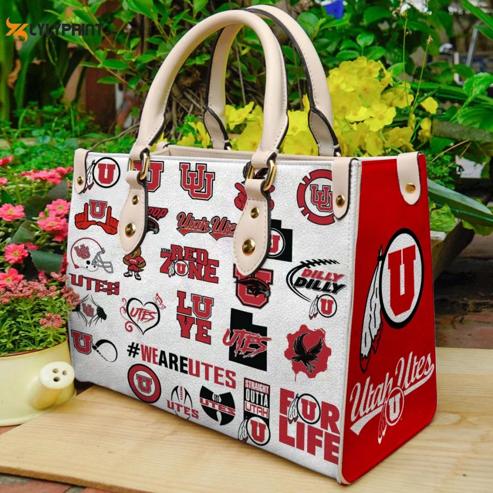 Utah utes leather handbag gift for women 4264 Women Leather Hand Bag