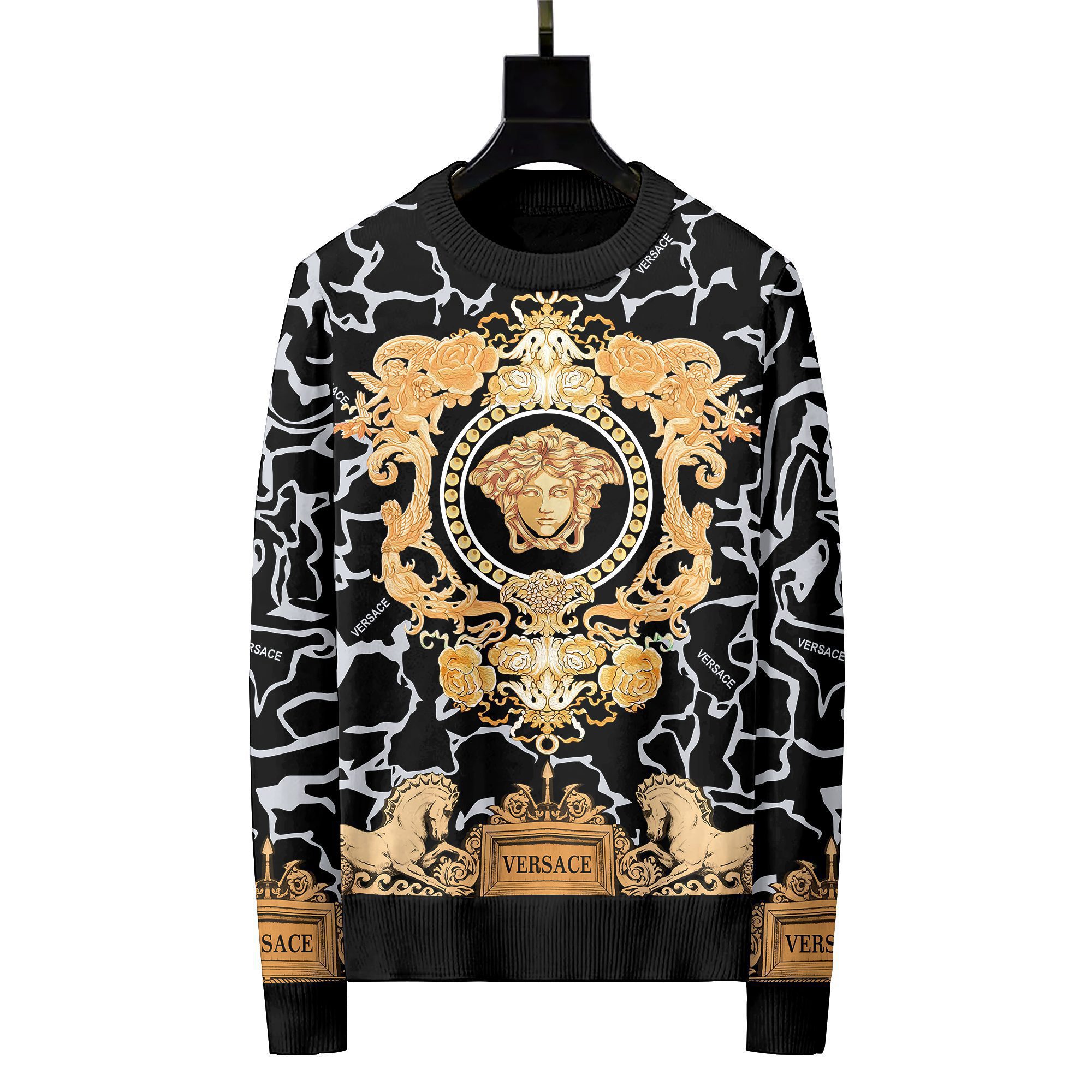 Versace luxury ugly sweater for winter hot 2024  style 227 Christmas Ugly Sweater