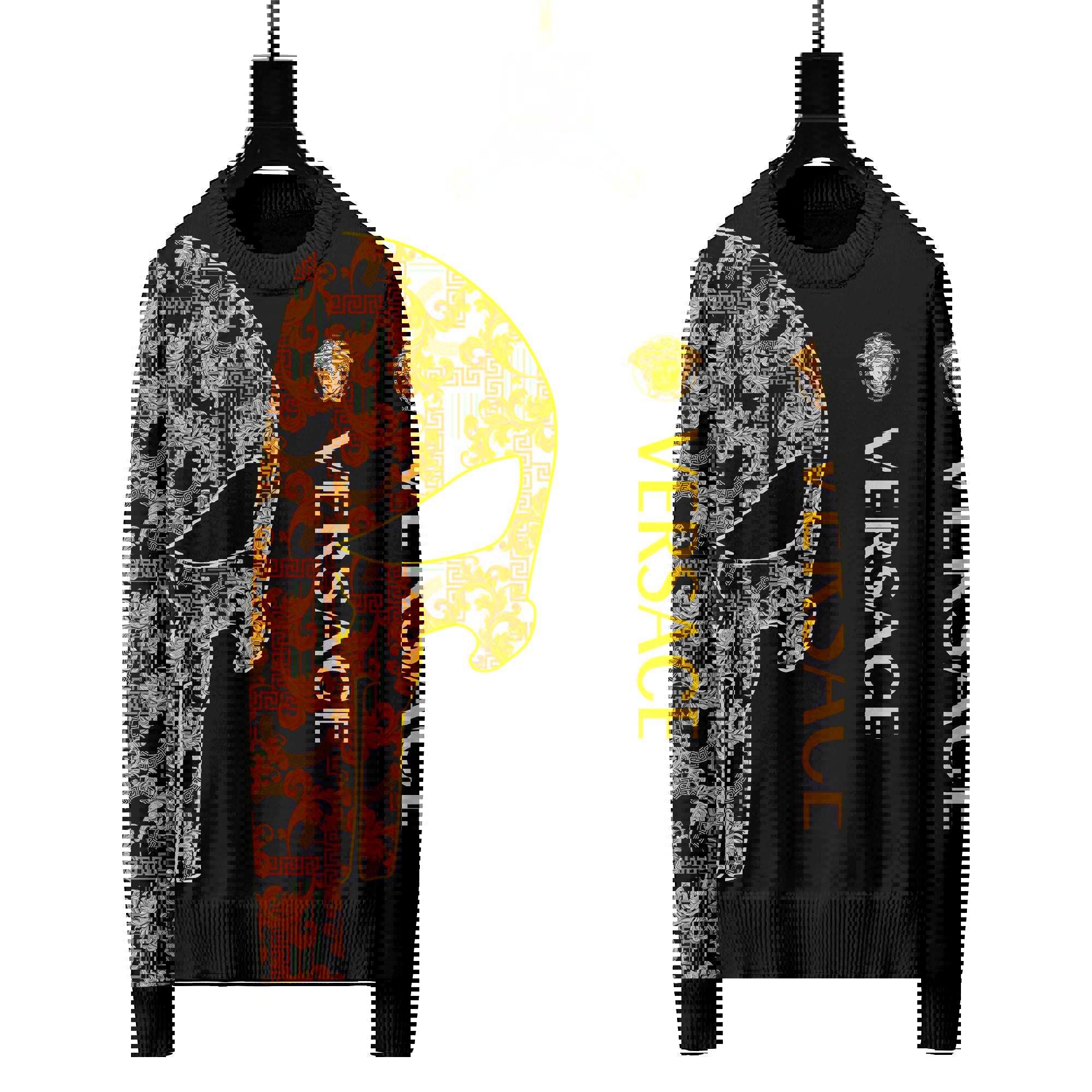 Versace luxury ugly sweater for winter hot 2024  style 701 Christmas Ugly Sweater