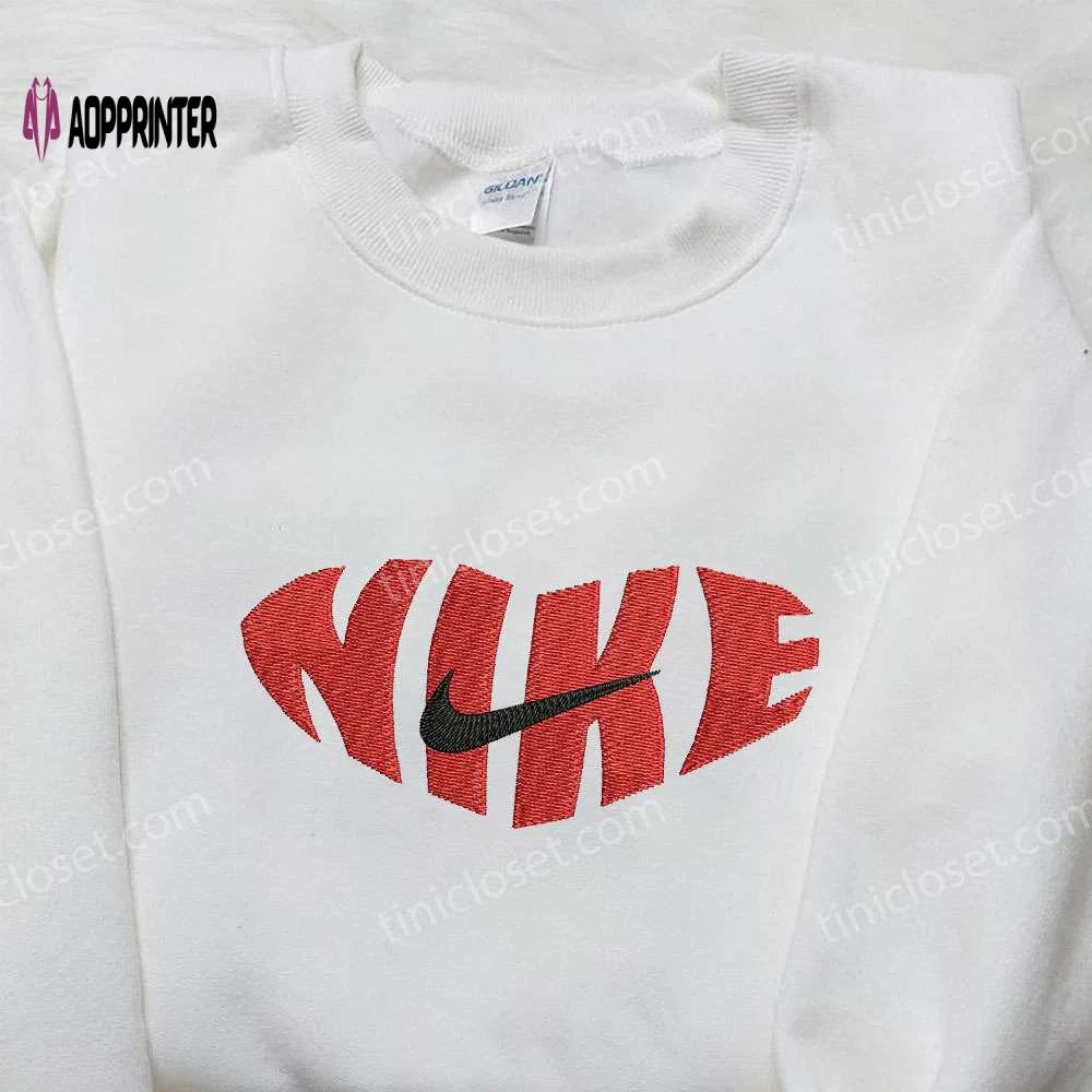 Vintage nike embroidered sweatshirt & shirt: perfect family gift Embroidered Shirt