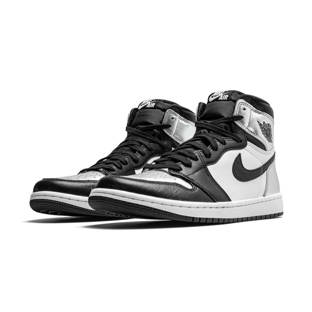 Wmns air jordan 1 retro high og silver toe