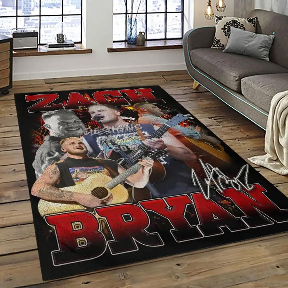 Zach bryan country rock music retangle carpet area rug home decor best gift for fan and friends zb12 Rectangle Rug