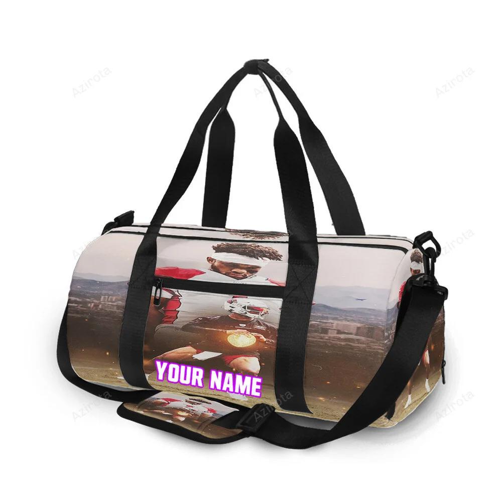 Arizona cardinals kyler murray3 personalized name travel bag gym bag 516 Travel Bag