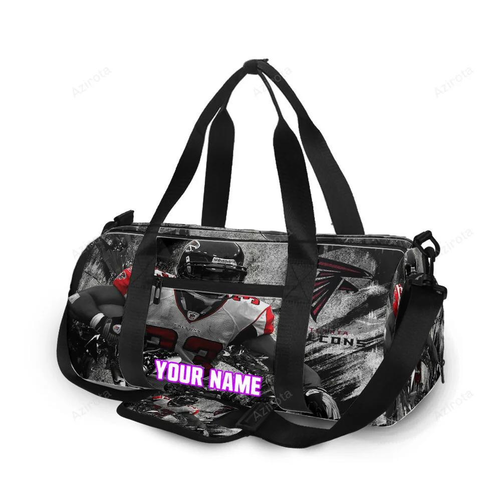 Atlanta falcons michael turner 33 v2 personalized name travel bag gym bag 1418 Travel Bag