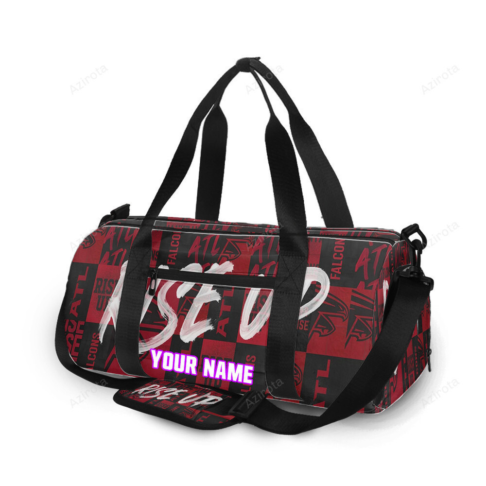 Atlanta falcons rise up seamless2 personalized name travel bag gym bag 1672 Travel Bag