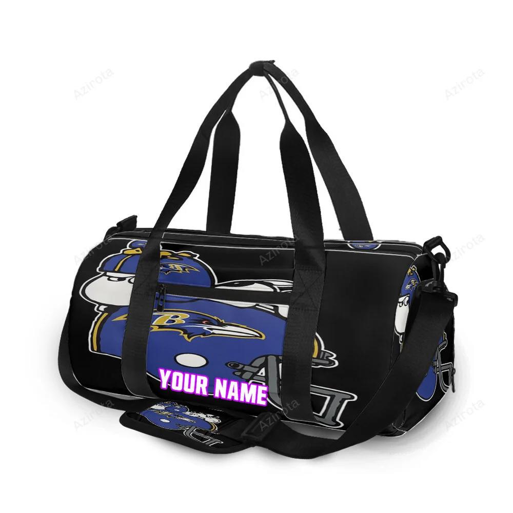 Baltimore ravens snoopy helmet personalized name travel bag gym bag 90 Travel Bag