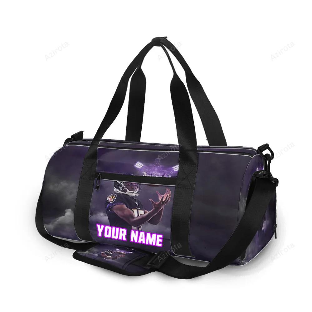 Baltimore ravens team23 personalized name travel bag gym bag 52 Travel Bag