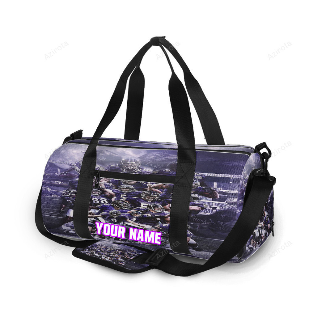 Baltimore ravens team7 personalized name travel bag gym bag 1229 Travel Bag