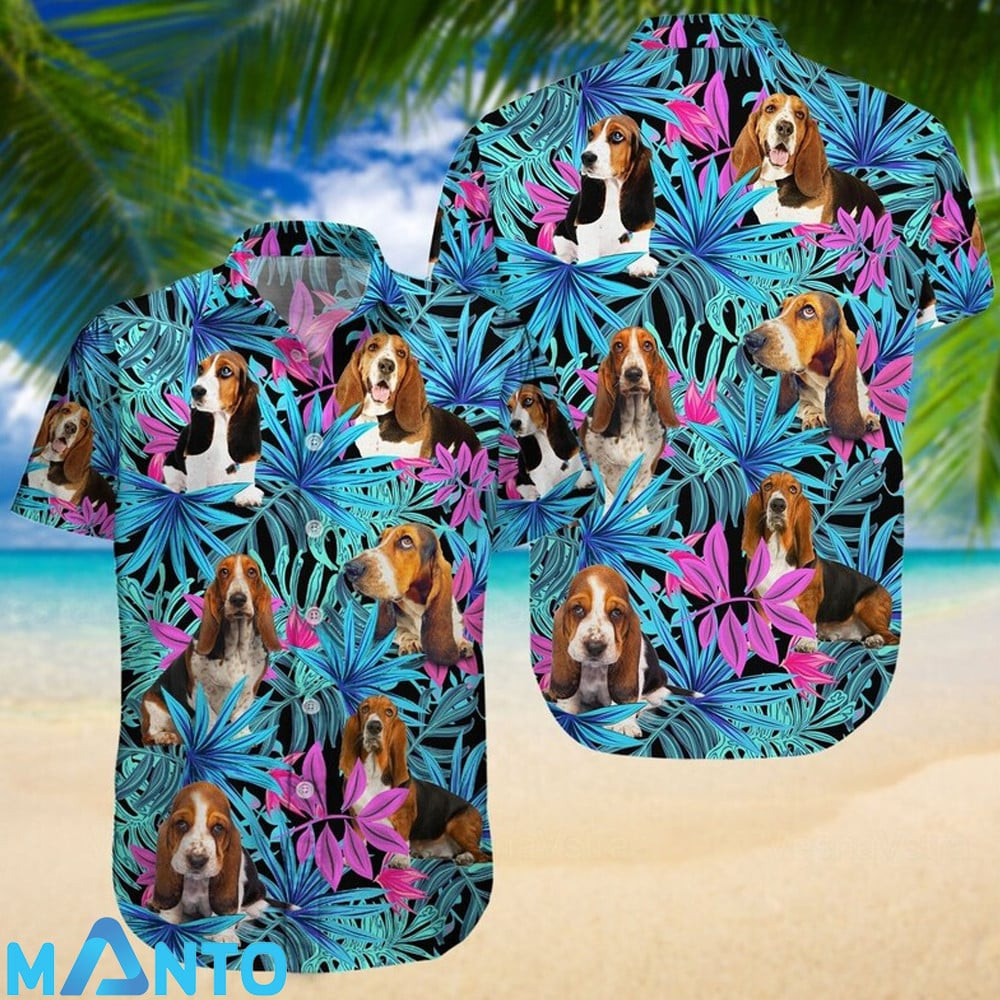 Basset hound hawaiian shirt gifts button up aloha Hawaii Shirt Shorts & Flip Flops