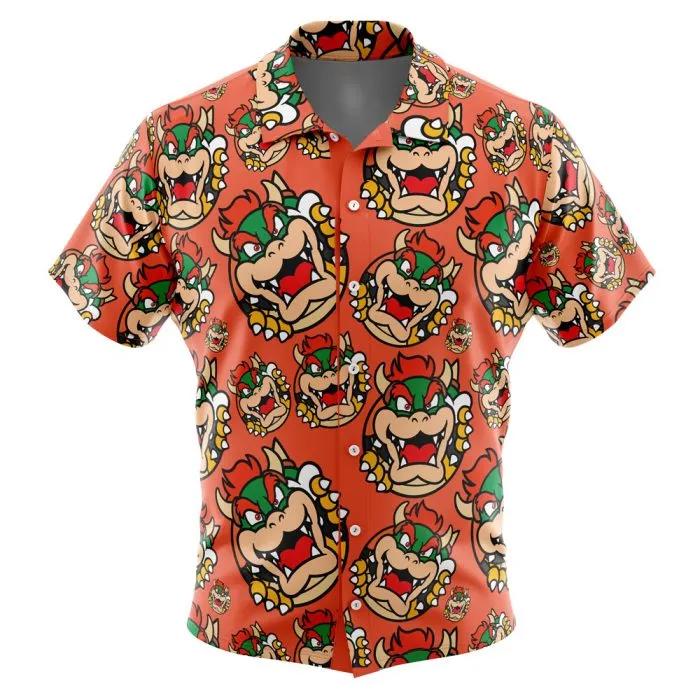 Bowser super mario button up hawaiian shirt Hawaii Shirt Shorts & Flip Flops