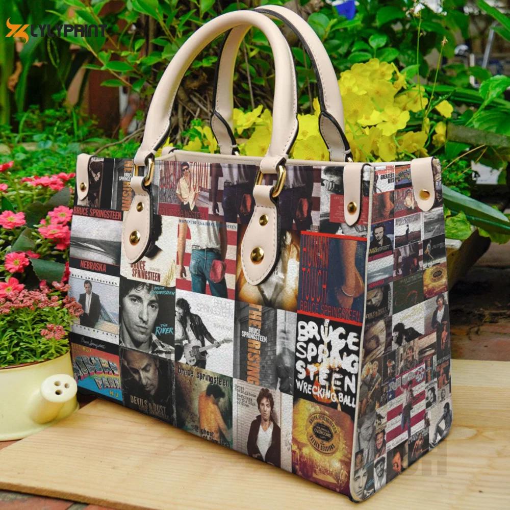 Bruce springsteen leather bag for women gift 1880 Women Leather Hand Bag