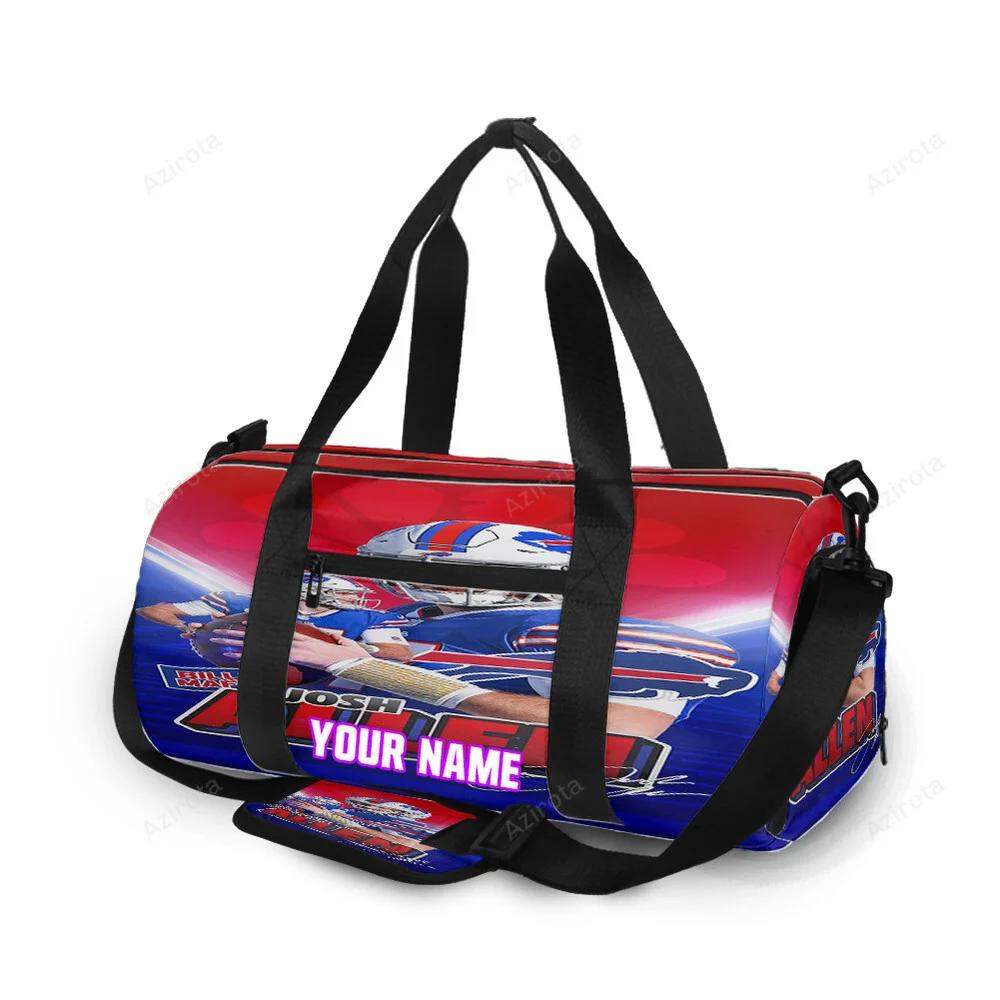 Buffalo bills josh allen v11 personalized name travel bag gym bag 1135 Travel Bag