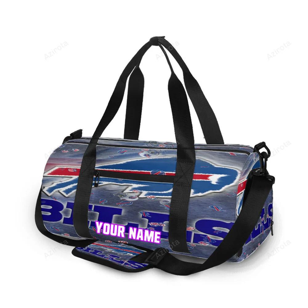 Buffalo bills logo v22 personalized name travel bag gym bag 1918 Travel Bag