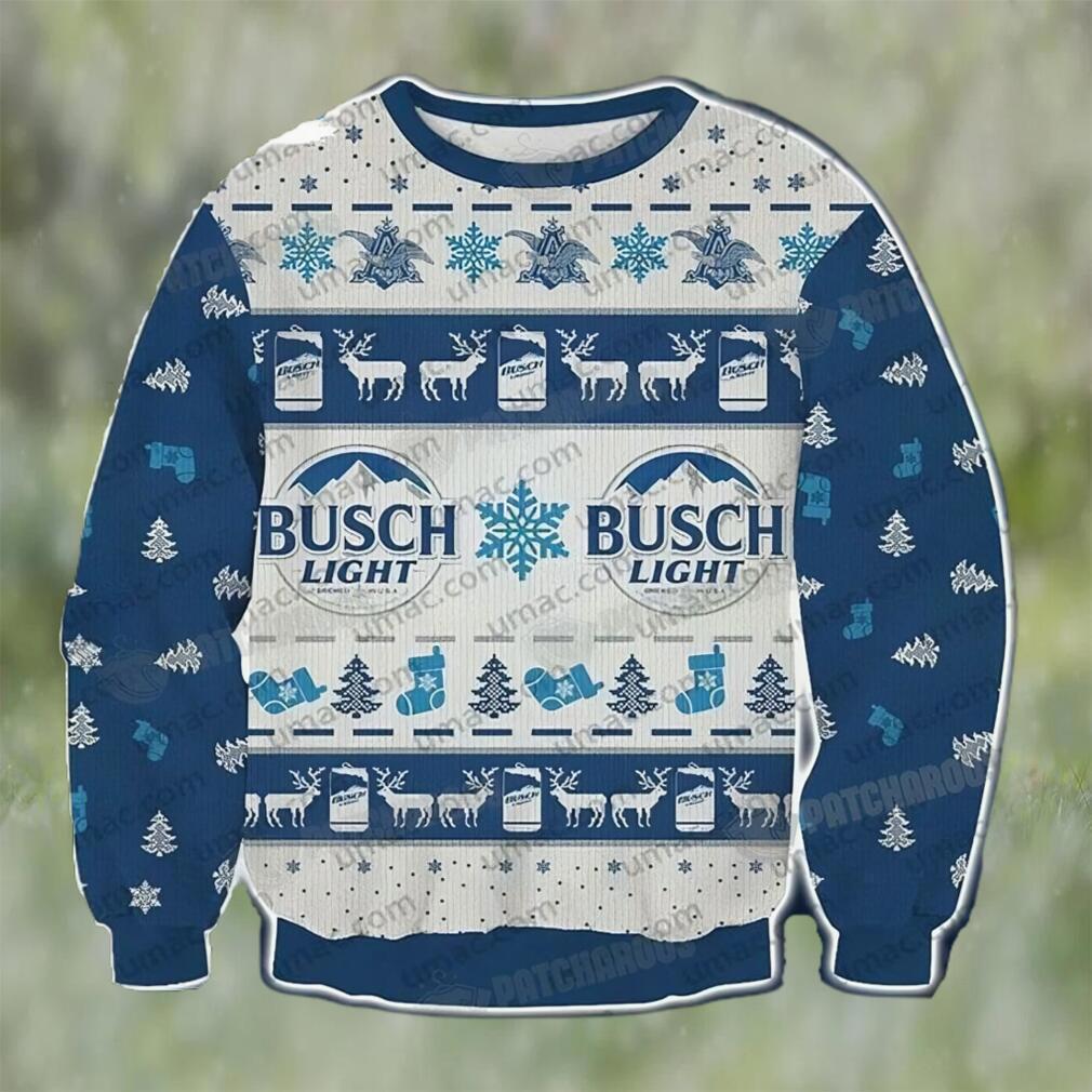 Busch light snow christmas ugly sweater gift for lover Christmas Ugly Sweater