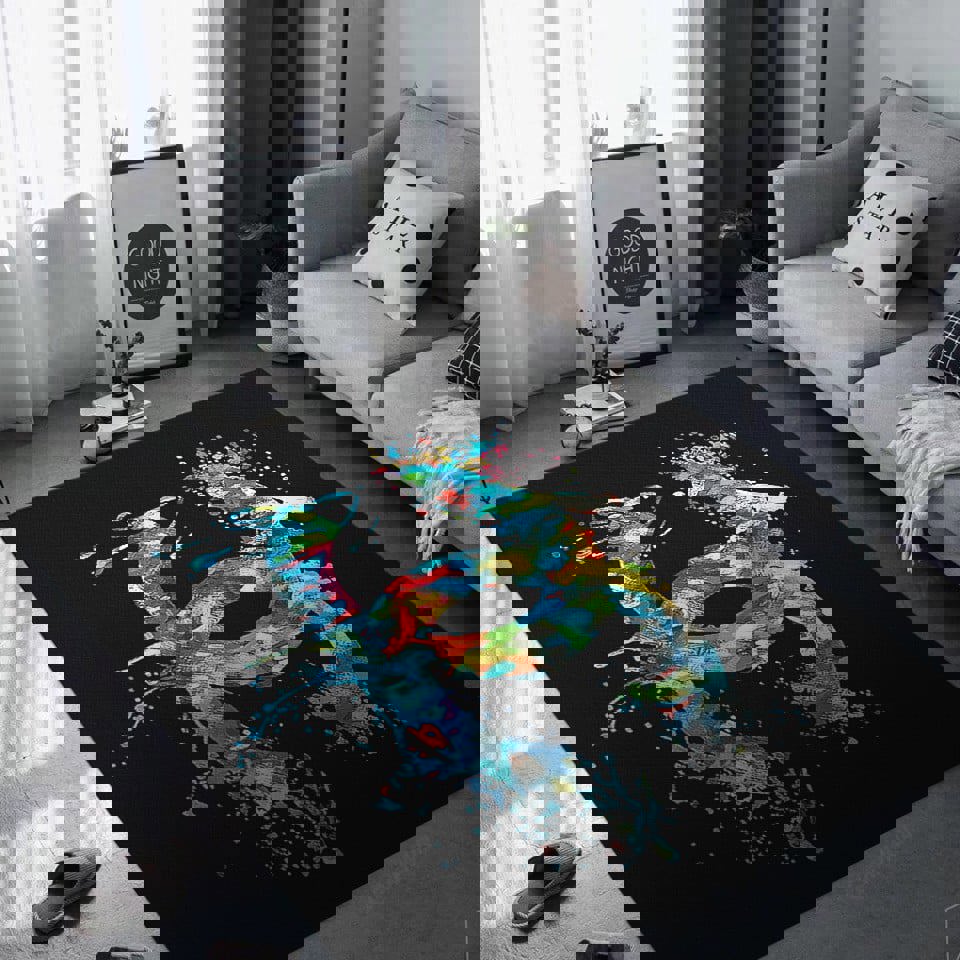 Chanel colorful limited logo type 623. Upgrade Your Living Room with Luxury Home Decor: Area Carpets, Floor Decor, Door Mats, and Hot Gift Items with style a High-End Fashion Brand Rectangle Rug